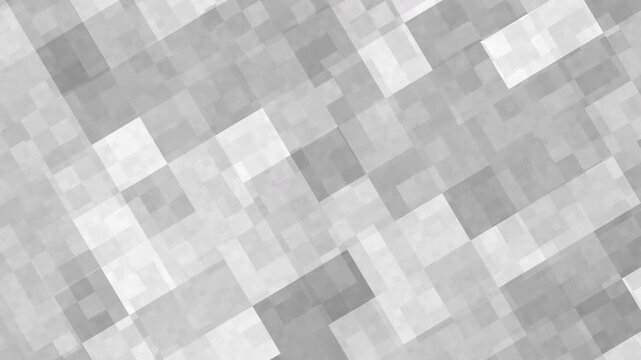 Abstract geometric pixel mosaic gray white digital texture backdrop for modern graphic design, technology presentations, and minimal wallpaper.