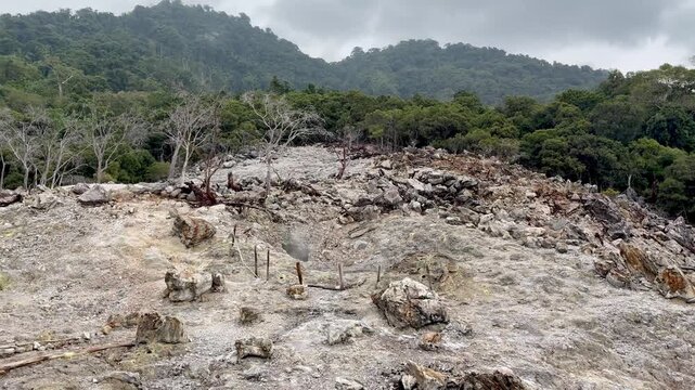 Vulkan Jaboi geothermal area at Pulau Weh island in Sumatra, Aceh, Indonesia