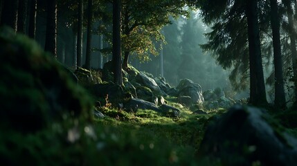 Obraz premium Nature-inspired visual concepts exploring seasons, sustainability, eco lifestyle, and mindfulness through immersive perspectives and diverse artistic styles.