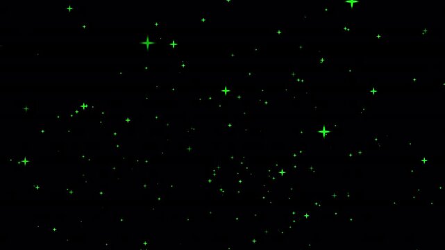 Abstract green particles trace invisible paths across a plain basic background, giving texture, technology, and light a poetic sense of movement through digital space
