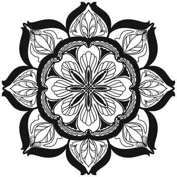 abstract floral pattern , flower mandala