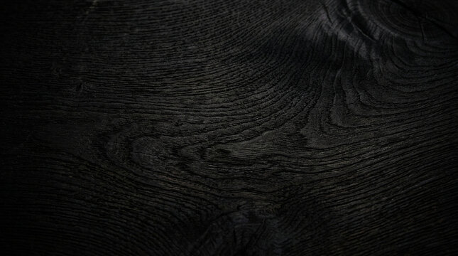 Rich dark bog oak charcoal wood texture background with intricate natural grain patterns and deep, elegant tones.