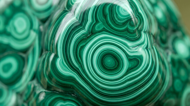 Malachite Green Concentric Bands
