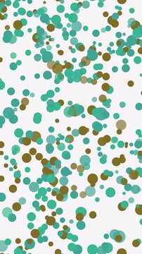 Fond anim&eacute; de pois flottants color&eacute; avec mouvement vertical