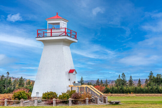 Terence Bay lighthouse, located in Terence Bay outside of Halifax, capital of the Canadian province of Nova Scotia.