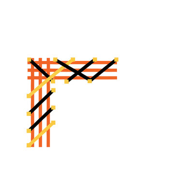Abstract geometric pattern with intersecting lines