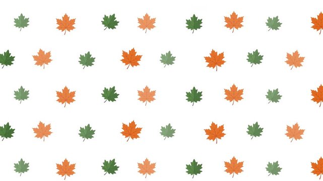 Colorful maple leaves seamless background pattern