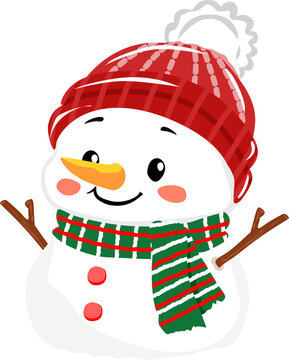 snowman with broom