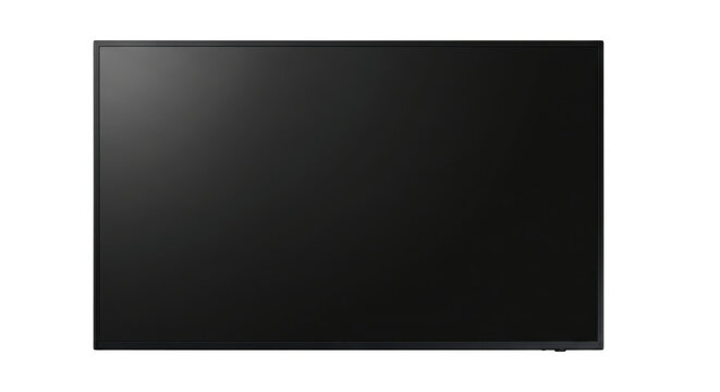 Blank black flat screen led television