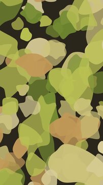 Fond anim&eacute; organique abstrait dor&eacute; en boucle sans couture