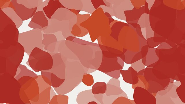 Fond anim&eacute; organique abstrait rouge avec mouvement diagonal