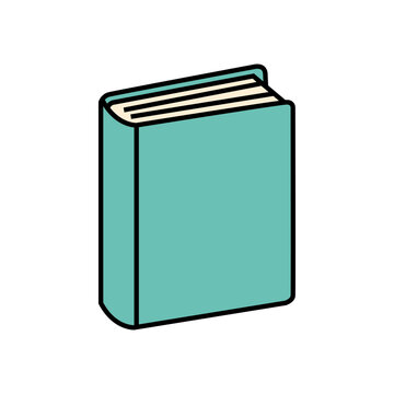 Cute Book Cartoon Icon - Reading and Education Illustration