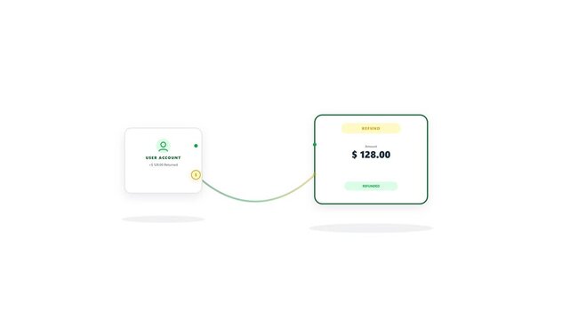 Conceptual illustration of a digital money transfer and withdrawal process from a payment card to a smartphone wallet for online banking