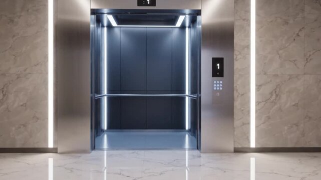 elevator in the airport