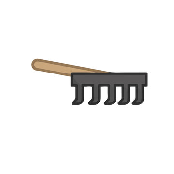 Rake tool icon
