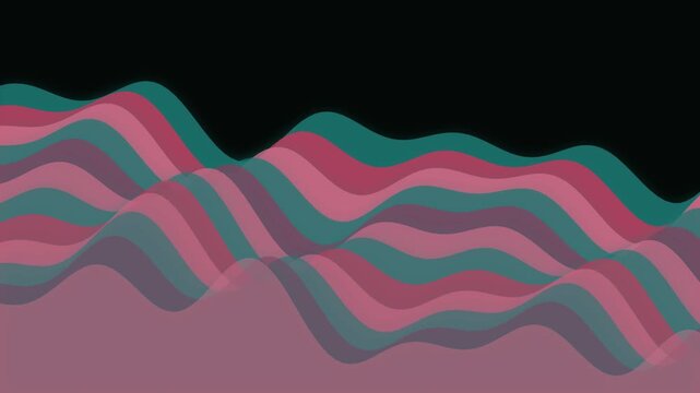 Fluid waves undulate across a dark background in a seamless looping motion.