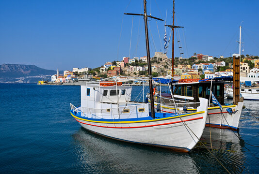 Kastellorizo harbour, Megisti or Meis, Greece    