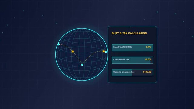 Global Tax and Cross Border Trade Compliance Animation