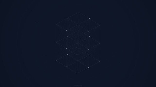 Isometric Neural Lattice Digital Structure Background