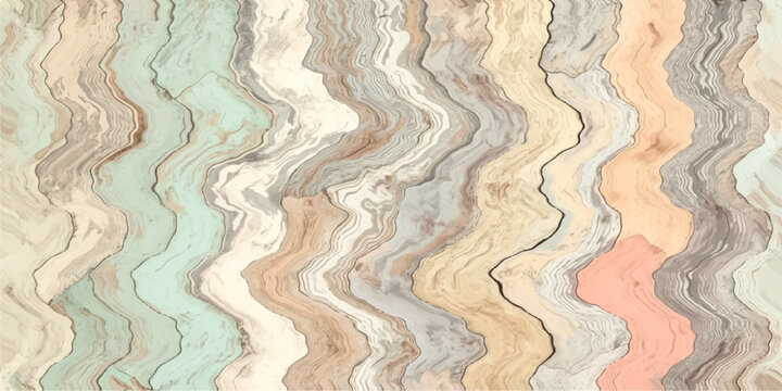 Abstract Pastel Waves flowing abstract pattern of pastel-colored waves creating a soothing and organic texture, perfect for digital art backgrounds.