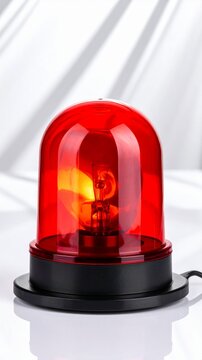 Red Emergency Siren Light Beacon for Danger Alert Warning and Safety