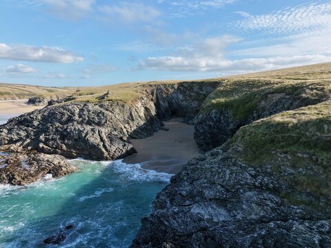 Cornwall beach in the sun