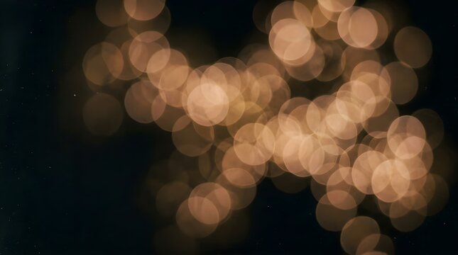 Soft Gold Bokeh Lights Background for Festive and Warm Mood