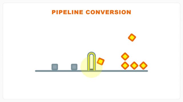 Pipeline Conversion Process Concept Illustration