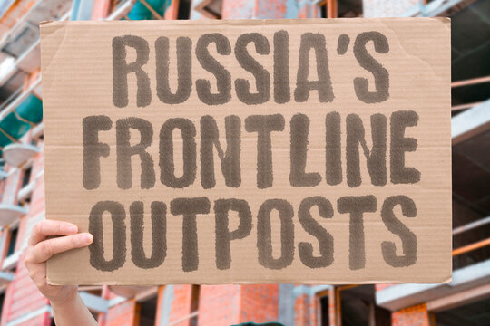 "Russia's frontline outposts" Prefabricated barracks pop up near frontier lines. RUSSIA. BUILDS. BORDER. BASES. BARRACKS.