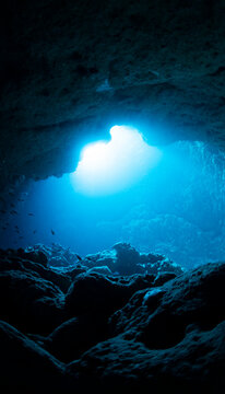 Underwater cave in Miyakojima