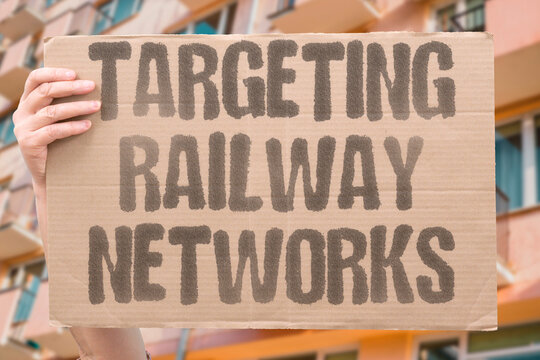 "Targeting railway networks" Saboteurs attempt disrupting military supply trains. RUSSIAN. SPIES. TARGET. RAILWAYS. SABOTEURS.