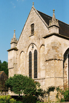 Old stone church on a sunny day