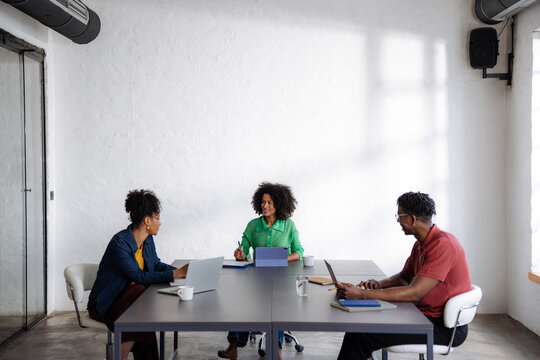 Business Team Meeting In Modern Office