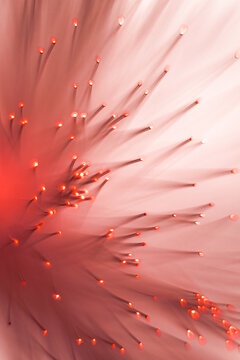 Red Light and Lines Create Interesting Patterns on a Surface