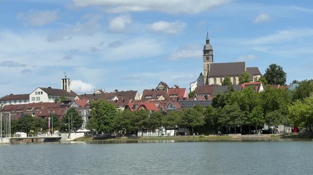 Blick &uuml;ber B&ouml;blingen, Deutschland 