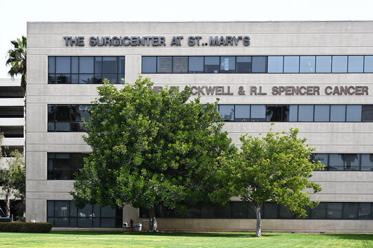LONG BEACH, CALIFORNIA - 22 JAN 2025: St Marys Surgicenter part of Dignity Health, a 360-bed nonprofit hospital