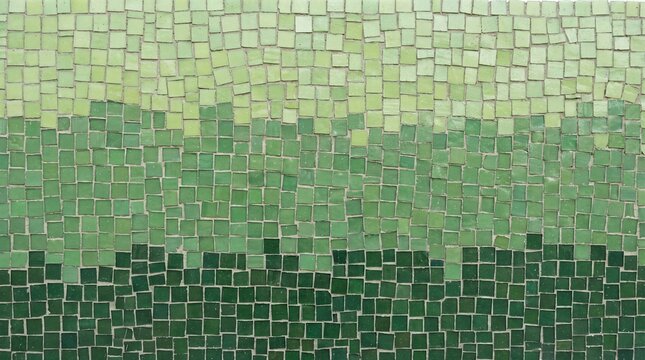 Green Mosaic Texture Abstract Background
