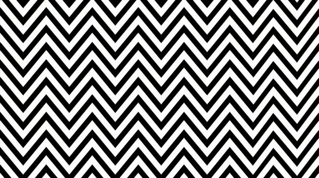 A seamless black and white zigzag pattern creates a bold geometric texture. Ideal for modern background designs and stylish graphic projects.