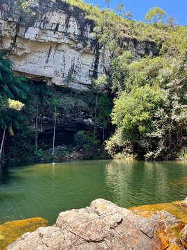 Lago da &aacute;gua verde - Serra da Canastra