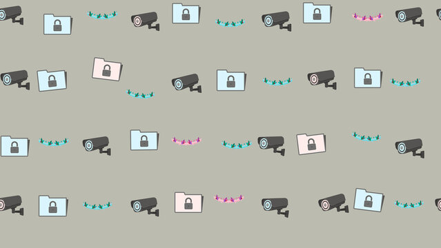 Security camera and locked folder pattern