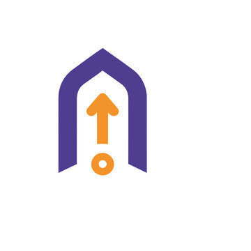 Archway with Upward Arrow Icon