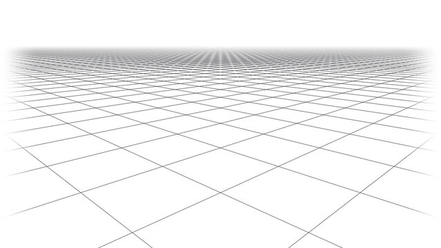Diamond perspective grid floor background with crossing lines