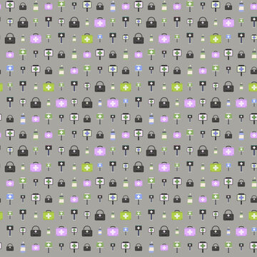 Medical icons pattern