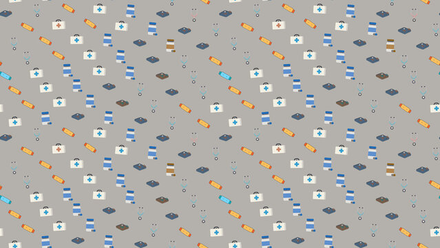 Medical Icons Pattern