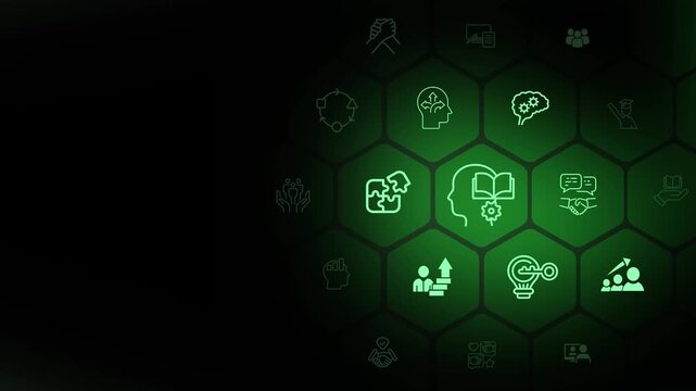 Future skills, personal development concept. A strategic roadmap for continuous professional growth. Master the critical human and digital skills needed to thrive in a rapidly changing world.