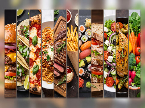 collage of images of food
