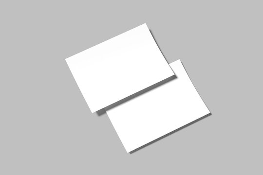 A4, A5, A6 Landscape Brochure Mockup Design Blank	