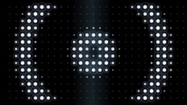 Neon Pink Tactile Matrix Dot Grid Ripple Wave Loop Background