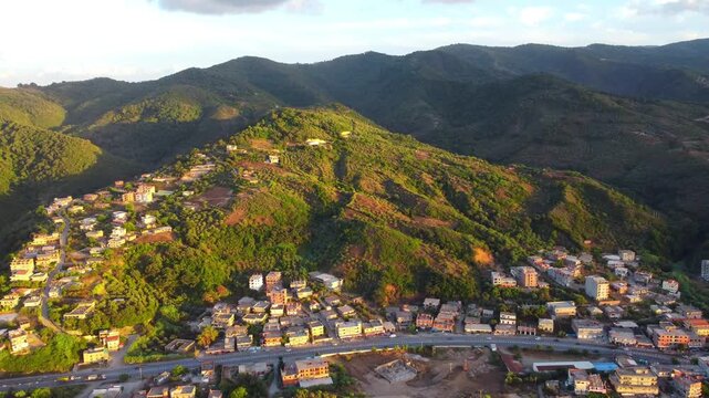 algeria, village, mediterranean sea, africa, north africa, algiers, aerial africa, algeria village, algerian, african village, algeria tourism, aerial, arab, road, arabic, jijel, morning, african.
