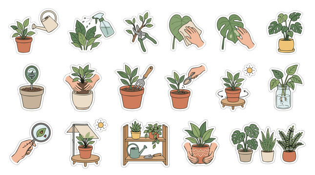 Indoor Plant Care Routine and Potted Plant Collection